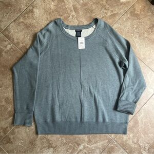 Max & Mia Women's Butter-Soft Seam Front Sweater, Sky Blue, Size XX-Large